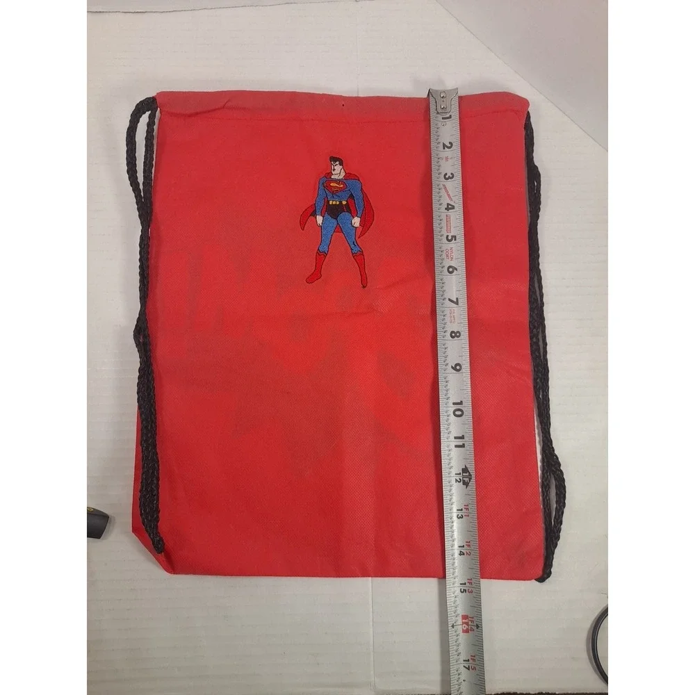 BOOM Superhero Drawstring Bags‎ Backpack With Superman Hand Embroidered